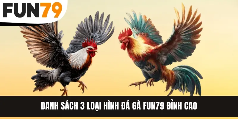 Danh sách 3 loại hình đá gà FUN79 đỉnh cao