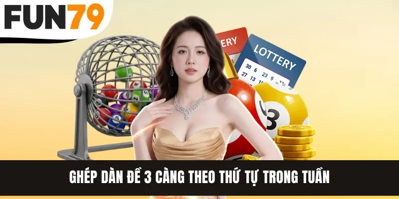 Ghép dàn đề 3 càng theo thứ tự trong tuần